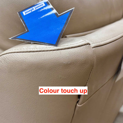 G Plan ‘Kingsbury’ L843 Cambridge Stone Beige Leather 2 Seater Sofa