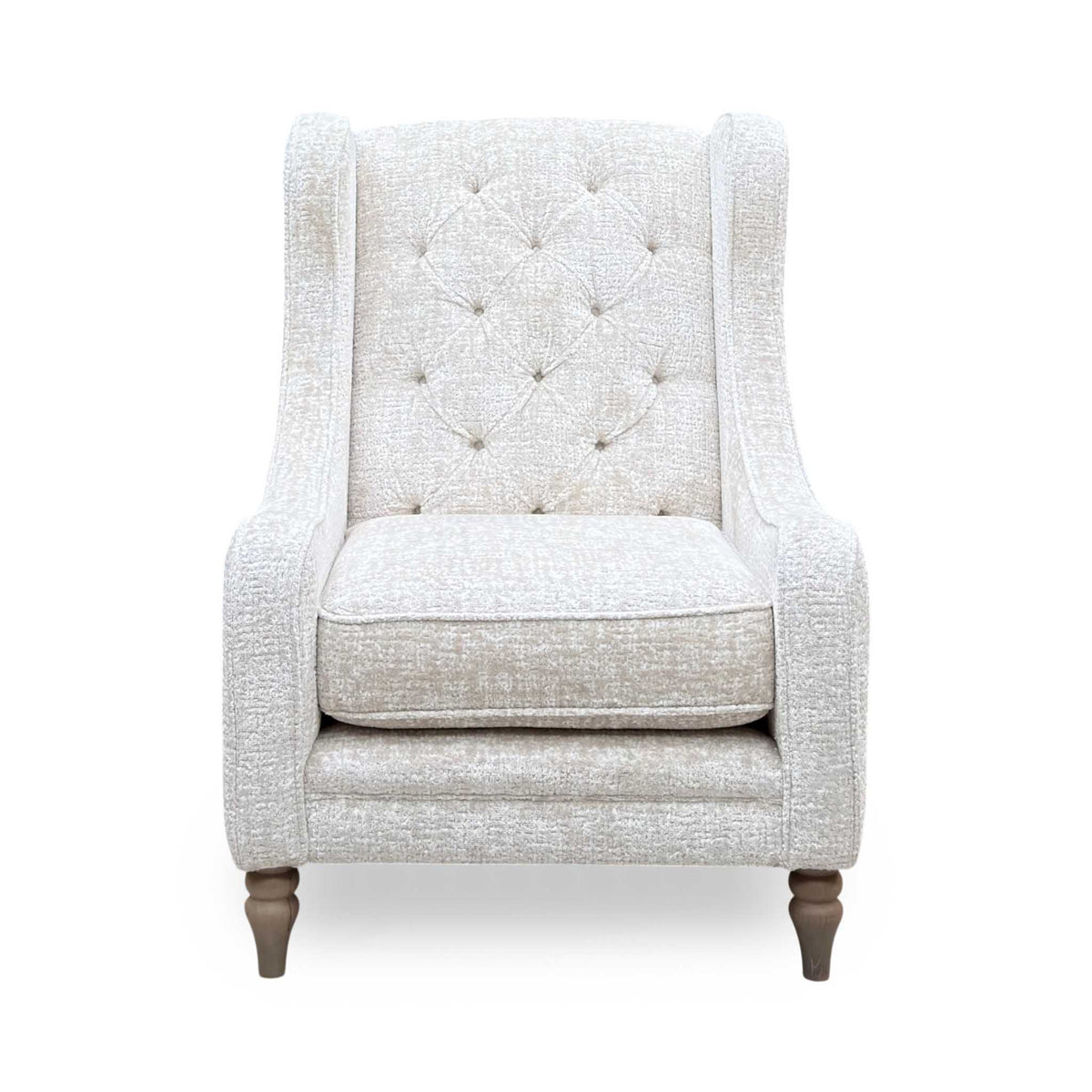 Ideal Home 'Cotswold' Kingsley Cream Wo Ft Fabric Accent Chair