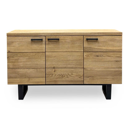 ‘Earth’ Light Oak Solid Oak Large 3 Door Sideboard