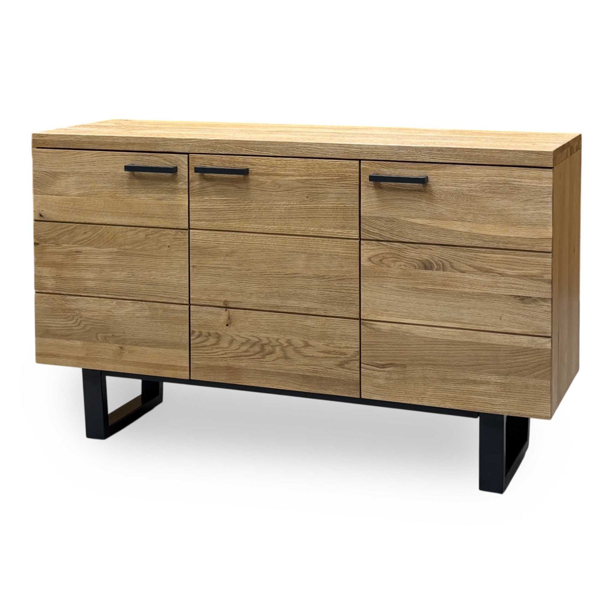 ‘Earth’ Light Oak Solid Oak Large 3 Door Sideboard
