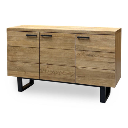 ‘Earth’ Light Oak Solid Oak Large 3 Door Sideboard