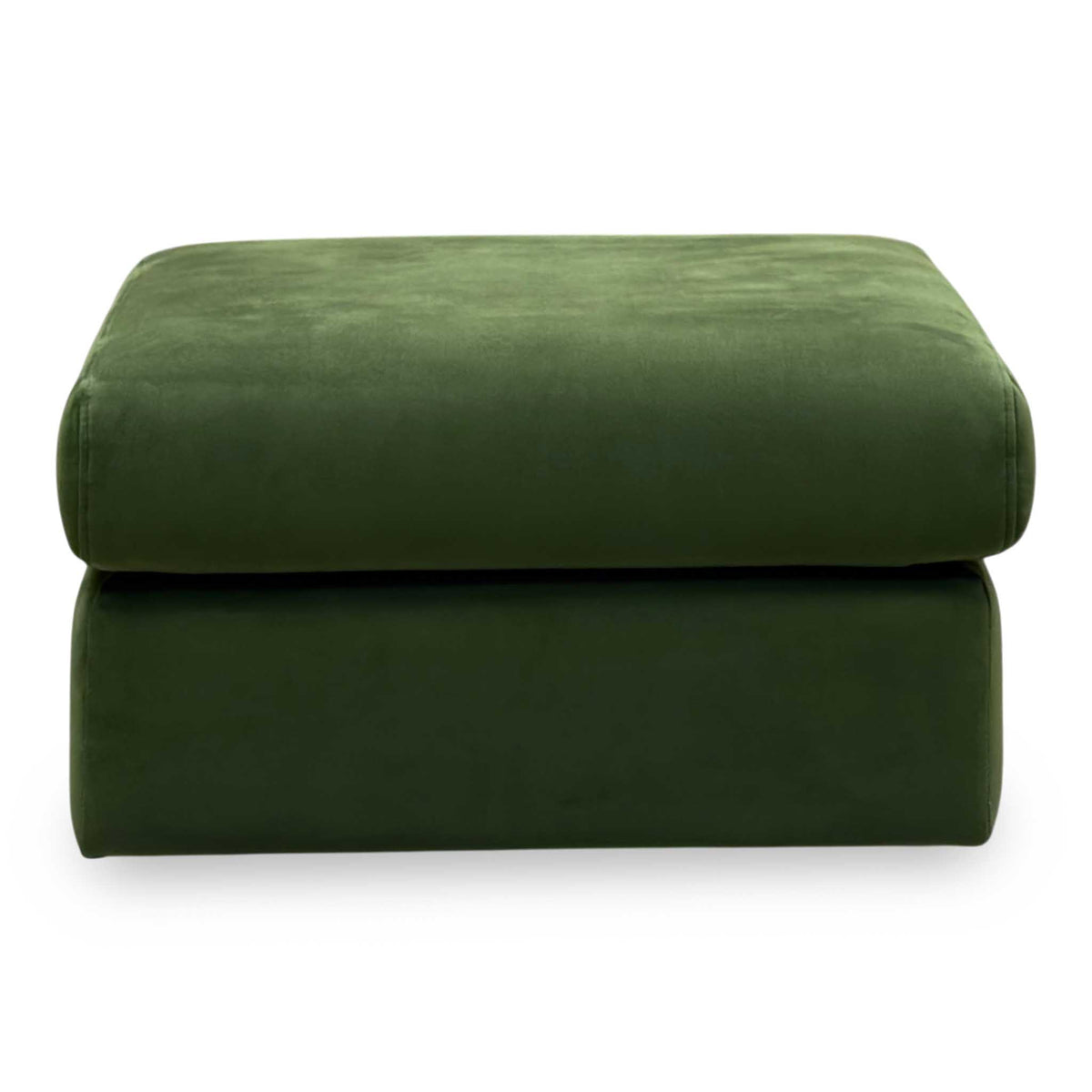G Plan ‘Thornbury’ A902 Plush Vine Green Velvet Fabric Footstool
