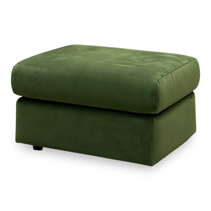 G Plan ‘Thornbury’ A902 Plush Vine Green Velvet Fabric Footstool