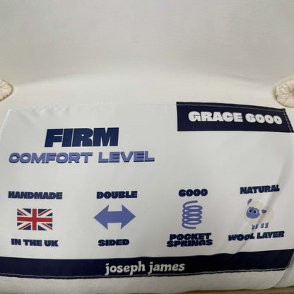 'Grace' 6000 Pocket Natural Double Sided Mattress - Double