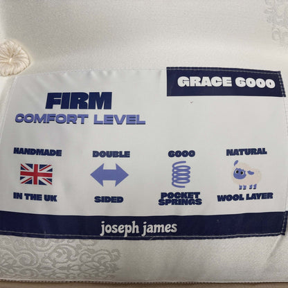 ‘Grace’ 6000 Pocket Natural Double Sided Mattress - King