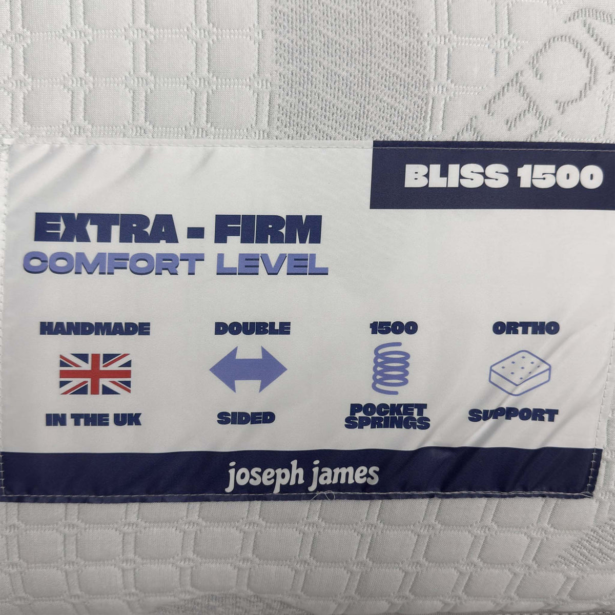 'Bliss' 1500 Pocket Orthopedic Double Sided Mattress - Super King