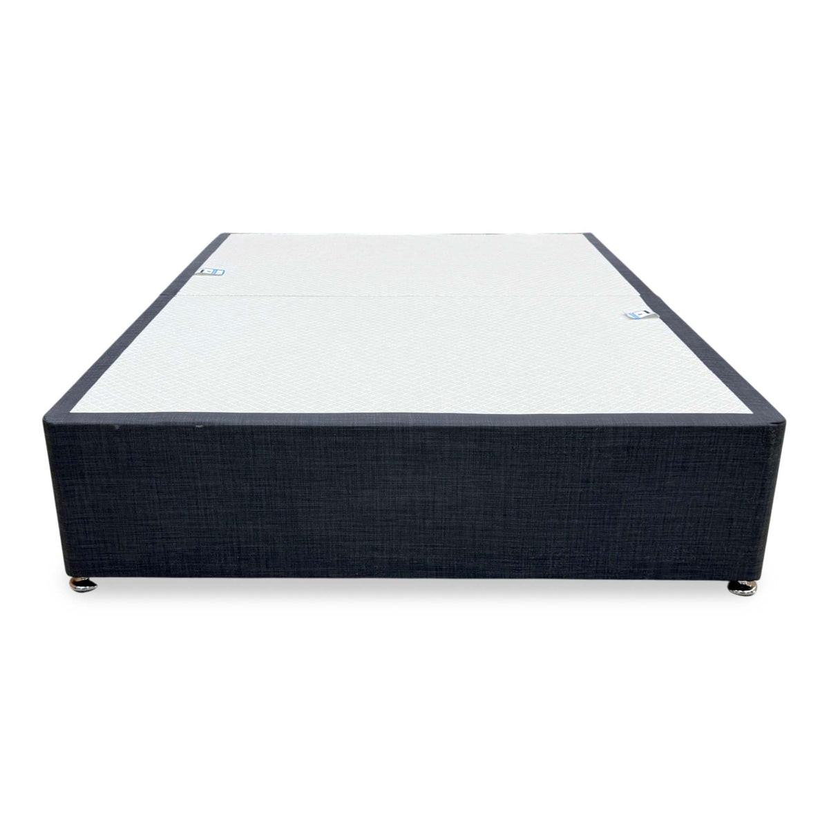 'Reggie' Dark Grey Fabric Divan Base Only - Double