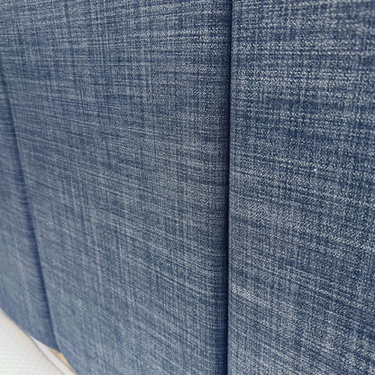 'Harold' Grey Fabric Strutted Headboard + 2 Drawer Divan Base + Lullaby 1500 Pocket Mattress Package Deal - Double