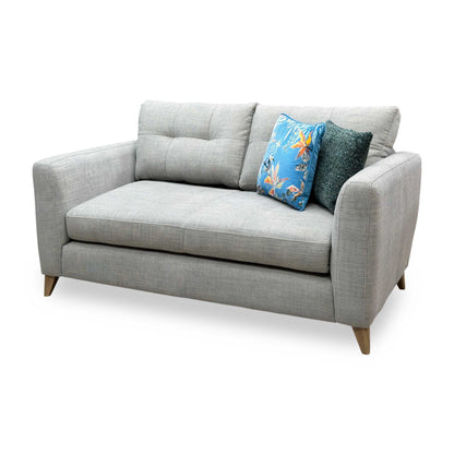 The Lounge Co. ‘Hermione’ Grey Woven Fabric 2 Seater Sofa