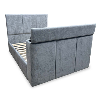 ‘Sterling’ Grey Fabric TV Bed - King