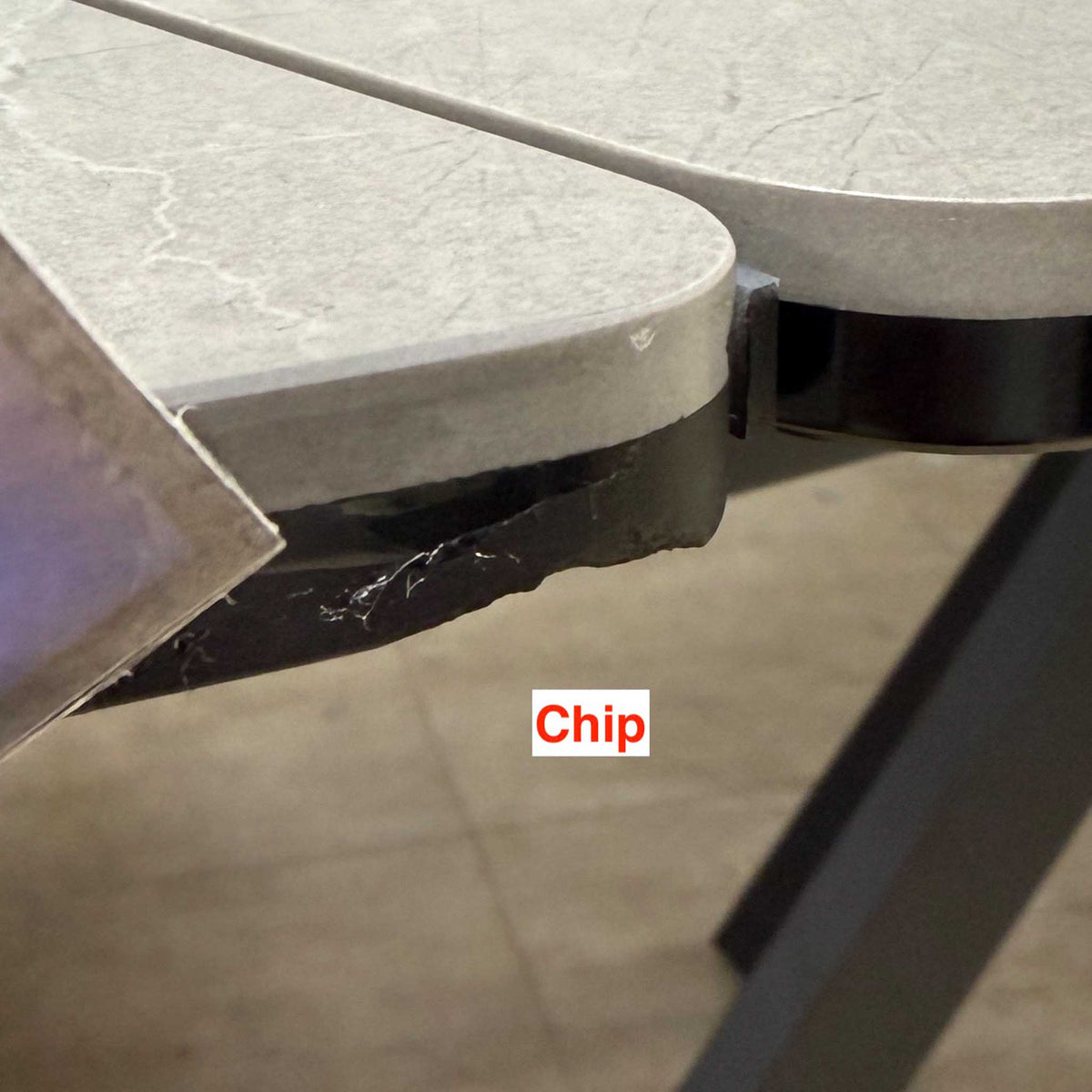 ‘Quattro’ Ash Grey Ceramic Top Extending Draw Leaf Table