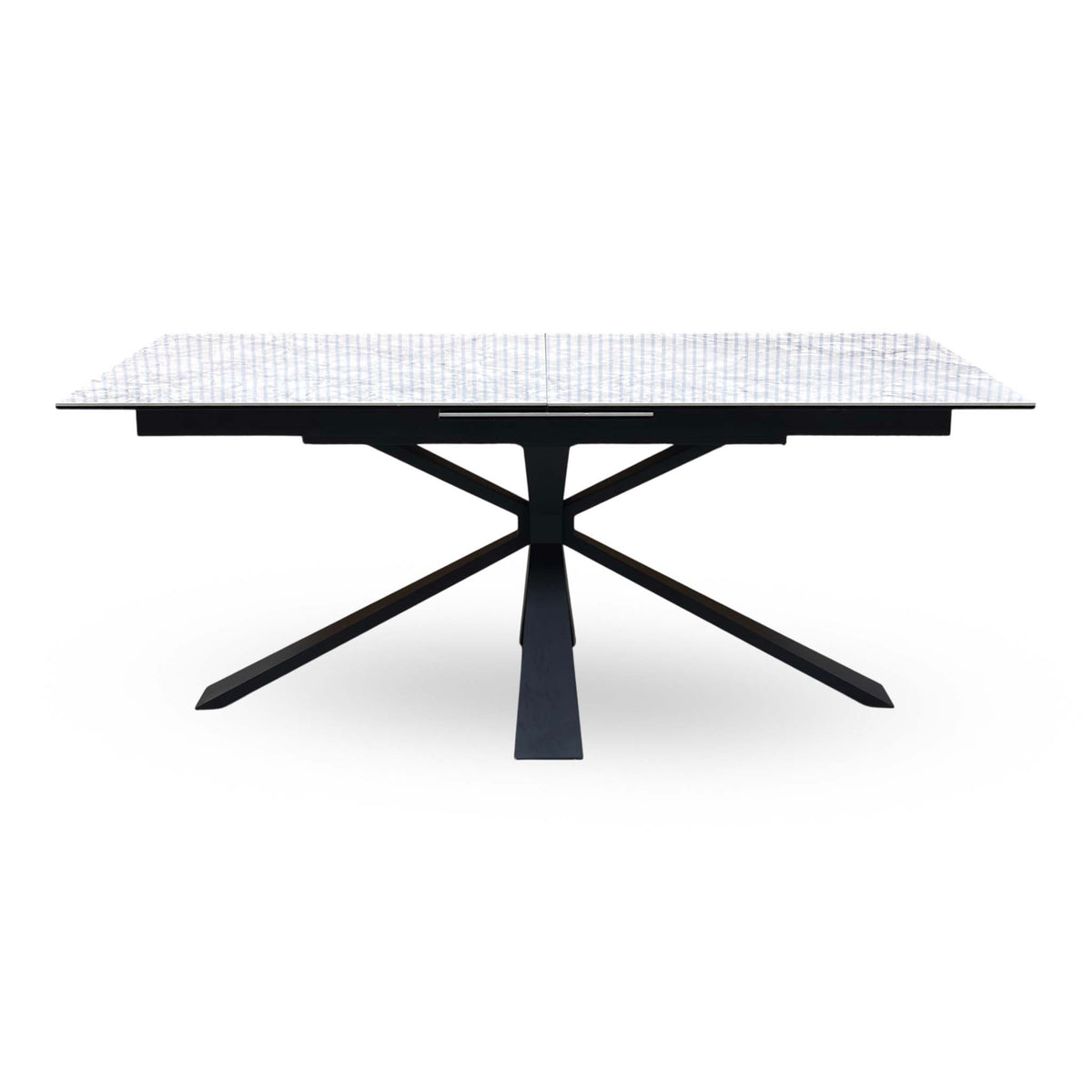 'Crete’ White Ceramic Top Large Extending Dining Table