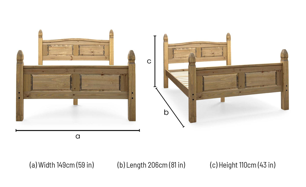 ‘Barnaby’ Oak High End Bed - Double