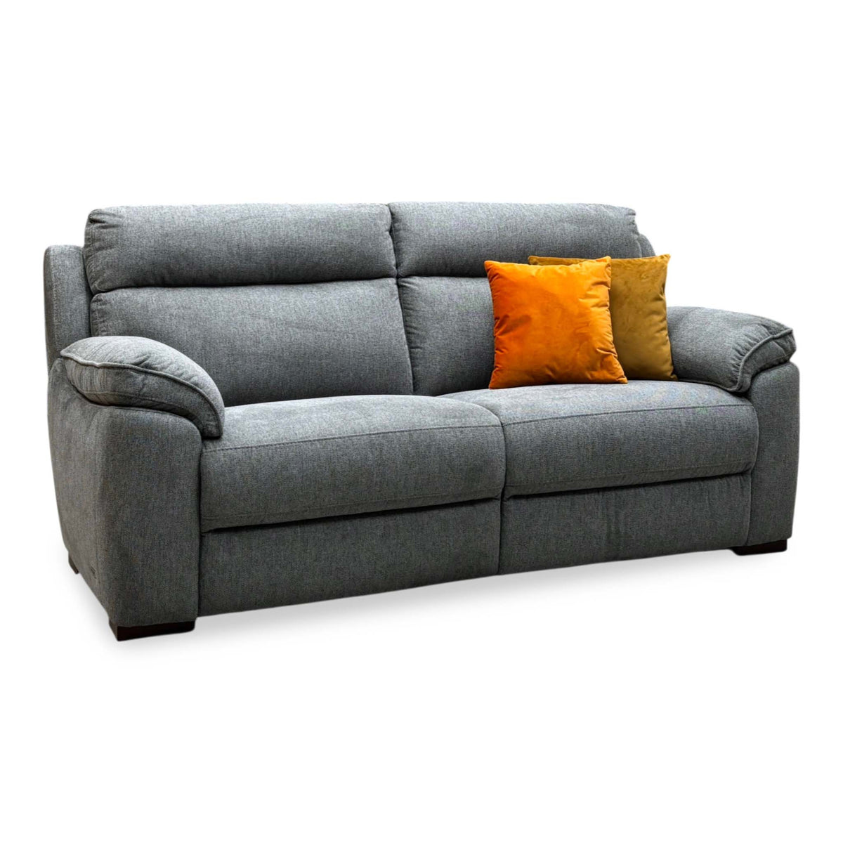 ‘Sander’ Grey Fabric 3 Seater Fabric Sofa