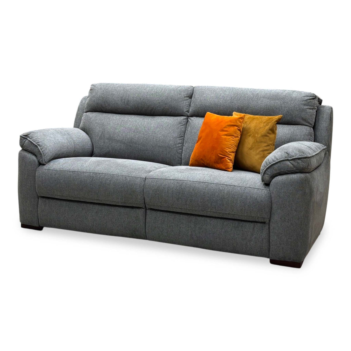 ‘Sander’ Grey Fabric 3 Seater Fabric Sofa