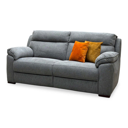 ‘Sander’ Grey Fabric 3 Seater Fabric Sofa