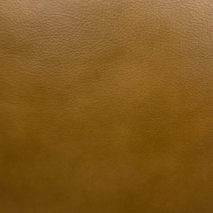 Close-up of the tan brown grained leather used on the Marlow corner chaise sofa