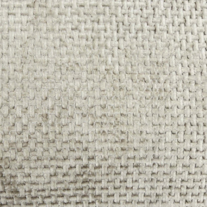 ‘Albion’ Natural Chunky Weave Fabric 2 Seater High Back Manual Recliner Sofa