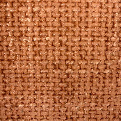 Close-up of the orange woven fabric used on the Nicoletti Vito power recliner sofa