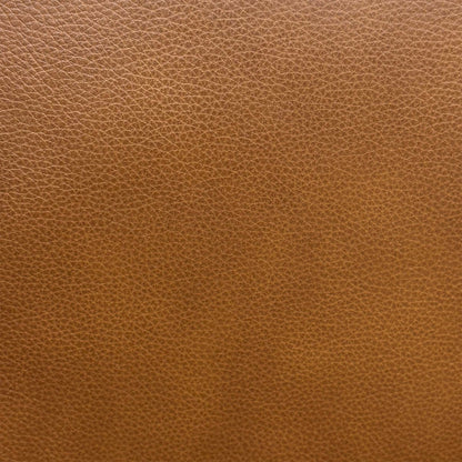 Close-up of the bark brown grained leather used on the Marinelli Viali recliner sofa