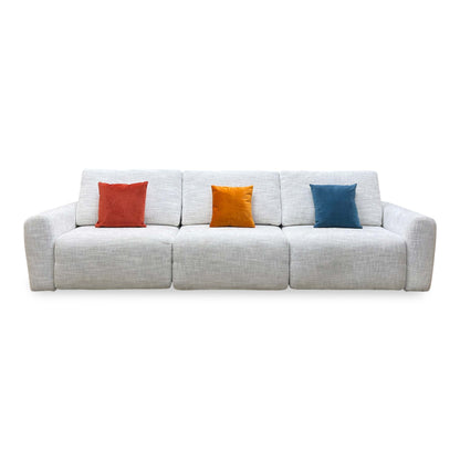Ideal Home 'Gemini' Light Grey Fabric 3 Seater Sofa