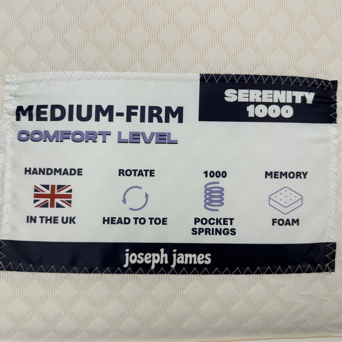 'Serenity 1000' 1000 Pocket Memory Mattress - Single