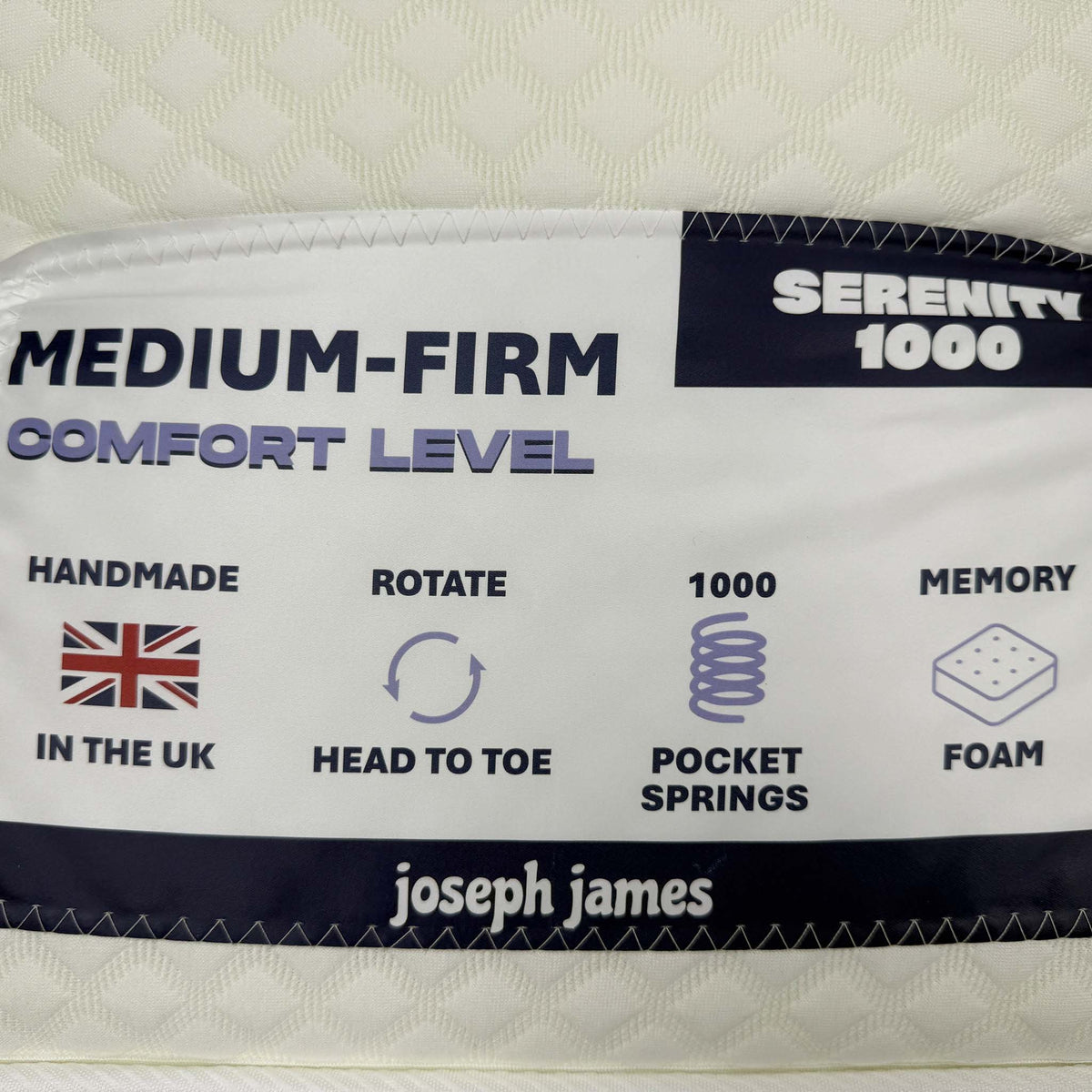 'Serenity 1000' 1000 Pocket Memory Mattress - Double