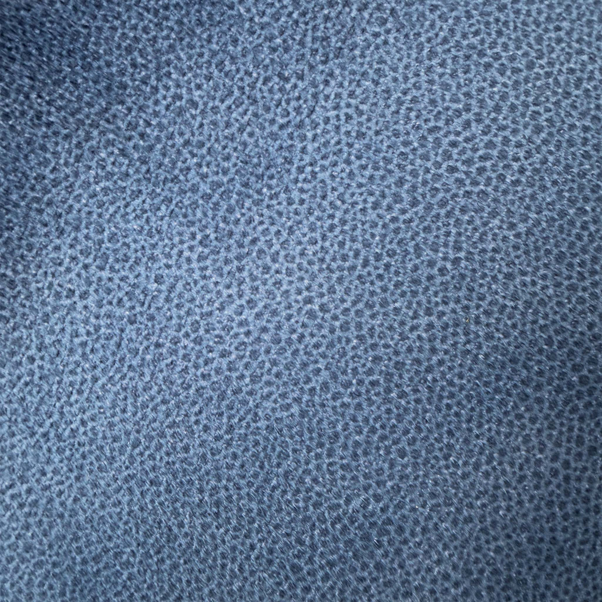 Close-up of the indigo stingray-textured velvet used on the G Plan Wren sofa