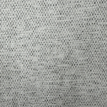 Close-up of the pale grey woven seat fabric used on the Jose stone grey swivel dining chairs