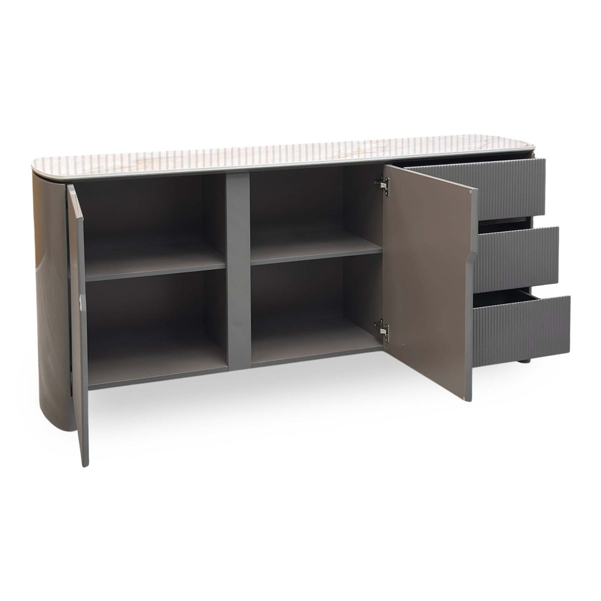'Ivy' Ceramic Top 2 Door 3 Drawer Large Sideboard