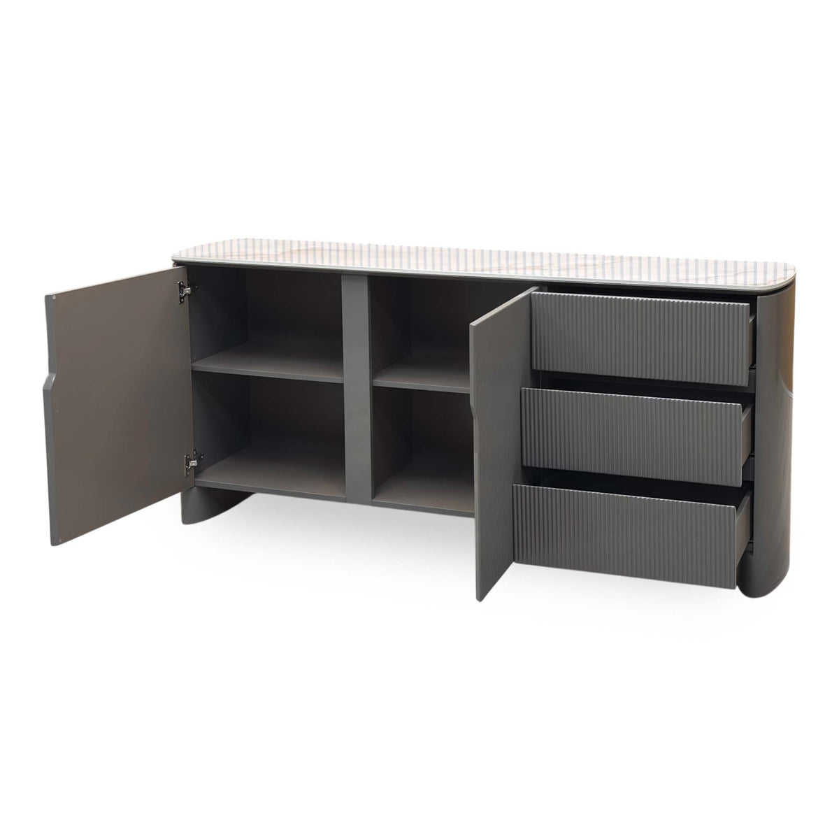 'Ivy' Ceramic Top 2 Door 3 Drawer Large Sideboard