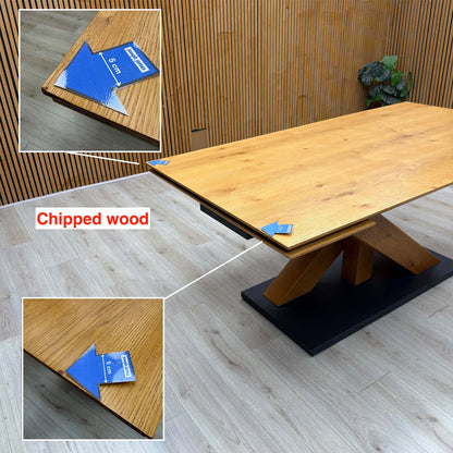 ‘Aydin’ Solid Oak Large Extending Dining Table