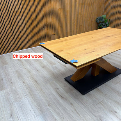 ‘Aydin’ Solid Oak Large Extending Dining Table