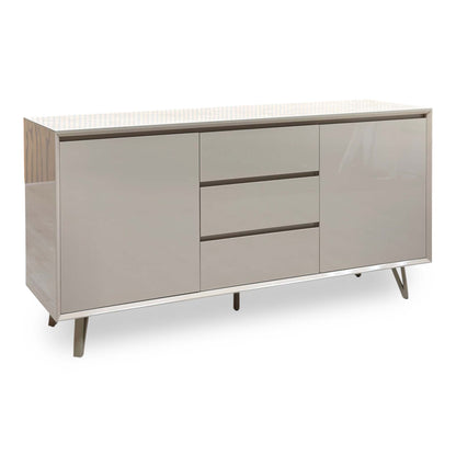 ‘Mirage’ Neutral Marble Effect Ceramic Top 2 Door 3 Drawer Sideboard