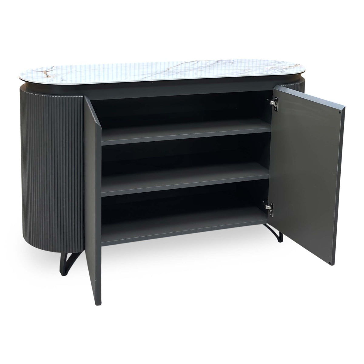 'Jose' Fiorentino Marble Ceramic Top 2 Door Sideboard