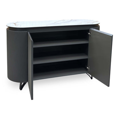 'Jose' Fiorentino Marble Ceramic Top 2 Door Sideboard