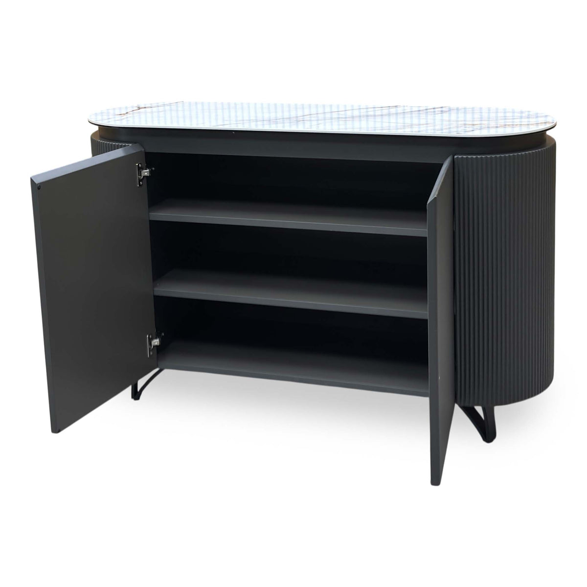 'Jose' Fiorentino Marble Ceramic Top 2 Door Sideboard