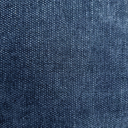 ‘Jose’ Navy Blue Fabric Pair of Swivel Dining Chairs