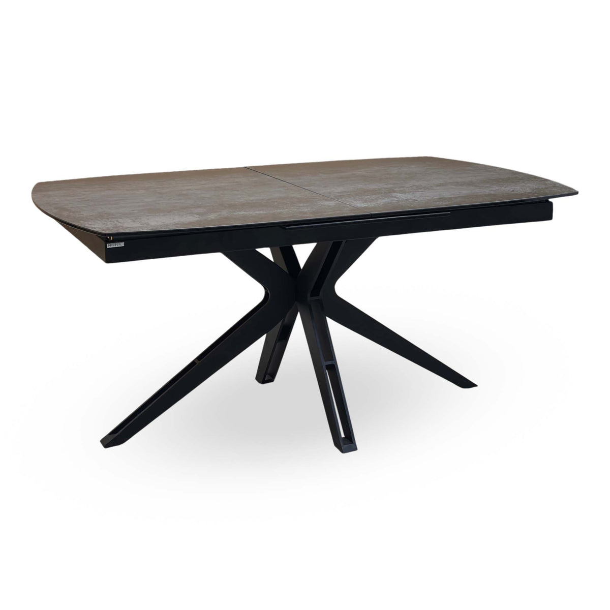 'Jose' Titanium Grey Ceramic Top 160cm Pop Up Extending Dining Table