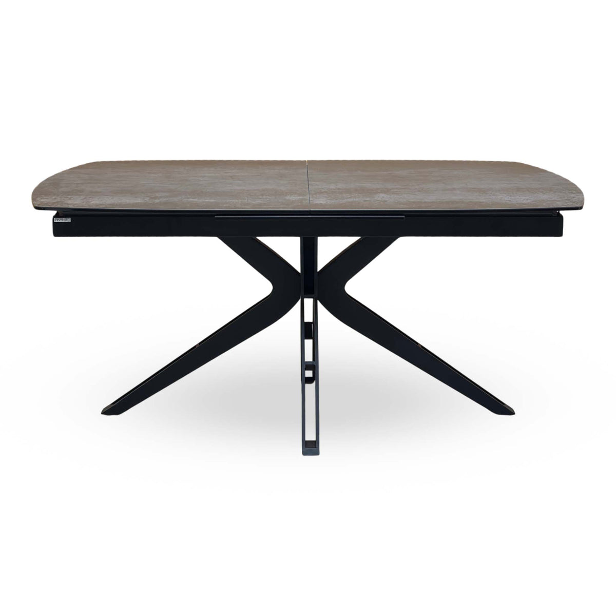 'Jose' Titanium Grey Ceramic Top 160cm Pop Up Extending Dining Table