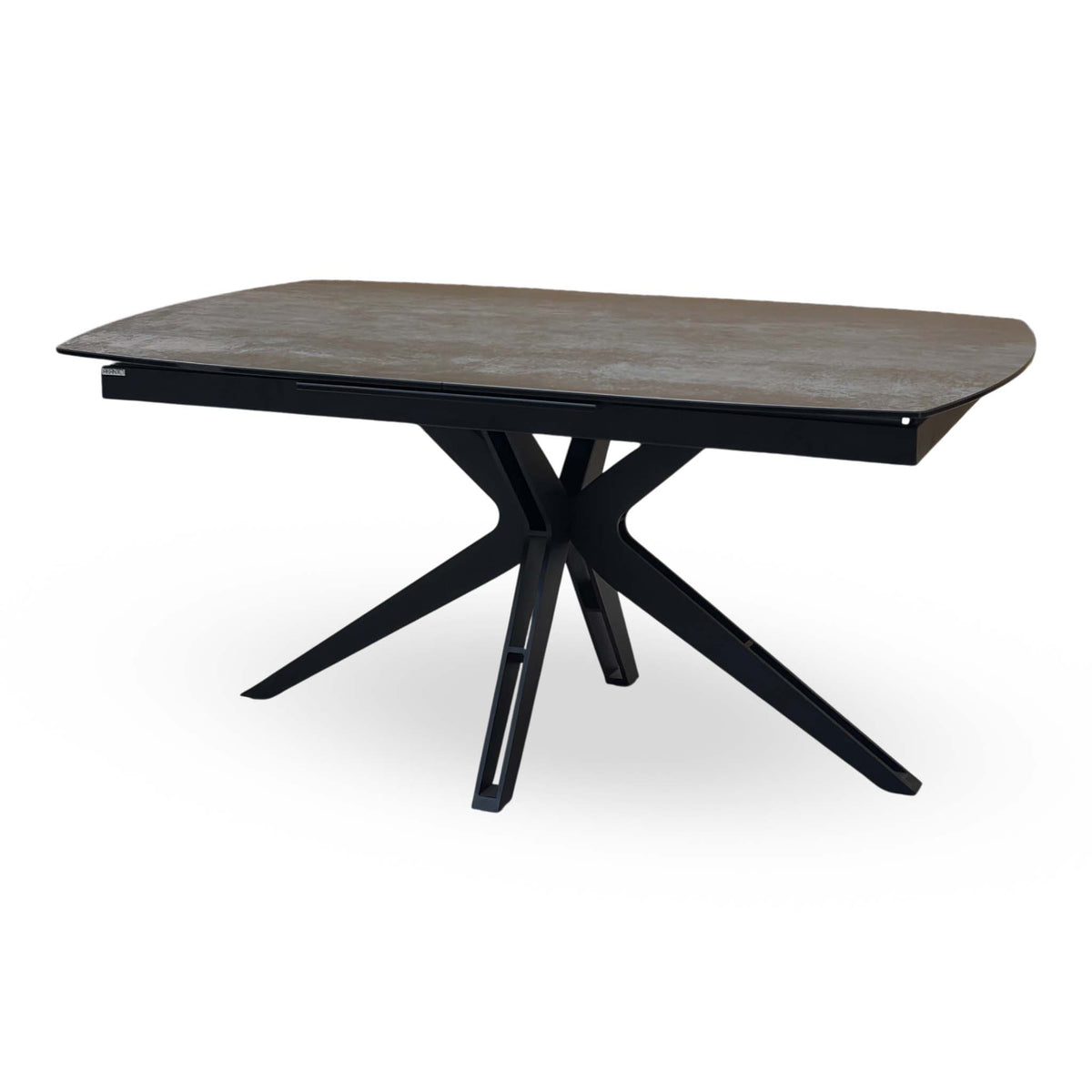 'Jose' Titanium Grey Ceramic Top 160cm Pop Up Extending Dining Table