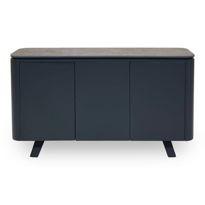 'Warrior' Grey Sintered Stone Top 3 Door Sideboard