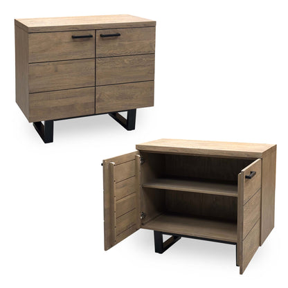 ‘Saturn’ Solid Oak 2 Door Sideboard