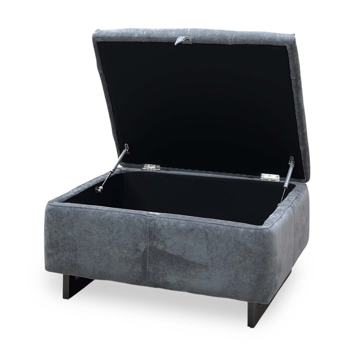 Open Moet storage footstool from the other side