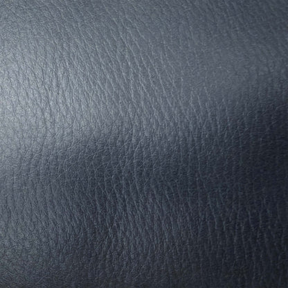 Close-up of the grey grained leather used on the Marinelli Viali power recliner sofa