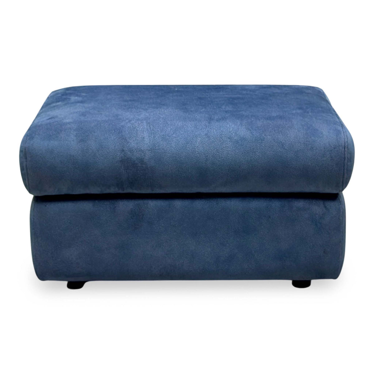 G Plan ‘Kingsbury’ A125 Stingray Indigo Velvet Fabric Storage Footstool