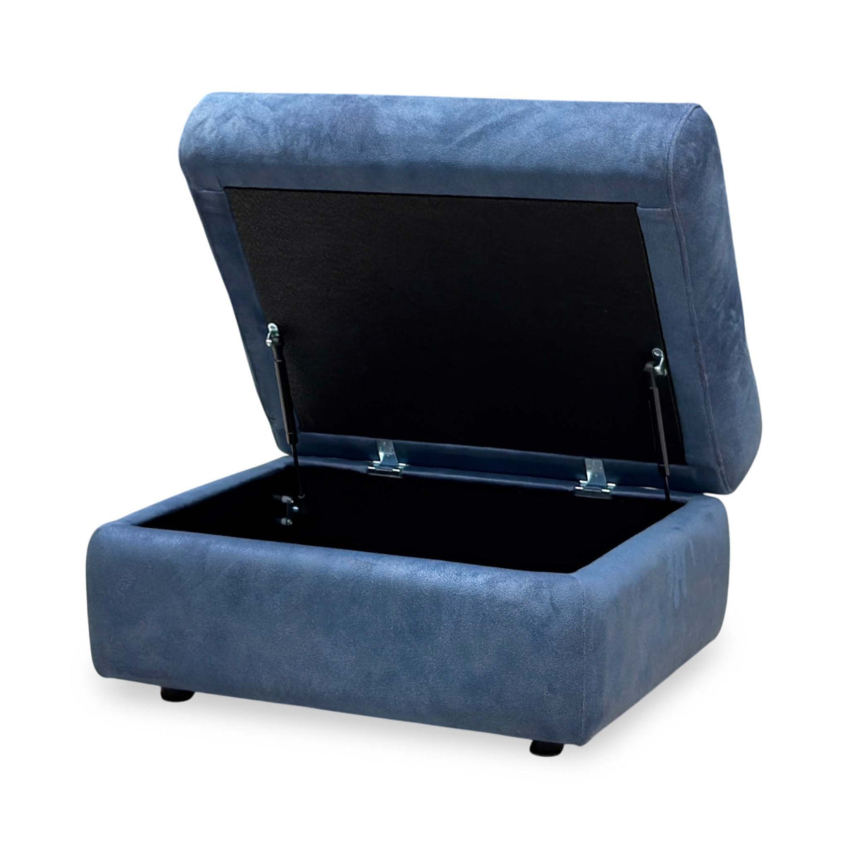 G Plan ‘Kingsbury’ A125 Stingray Indigo Velvet Fabric Storage Footstool