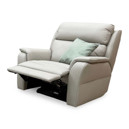 Nicoletti 'Vito' Torello Tortora 328 Grey Leather Power Chair