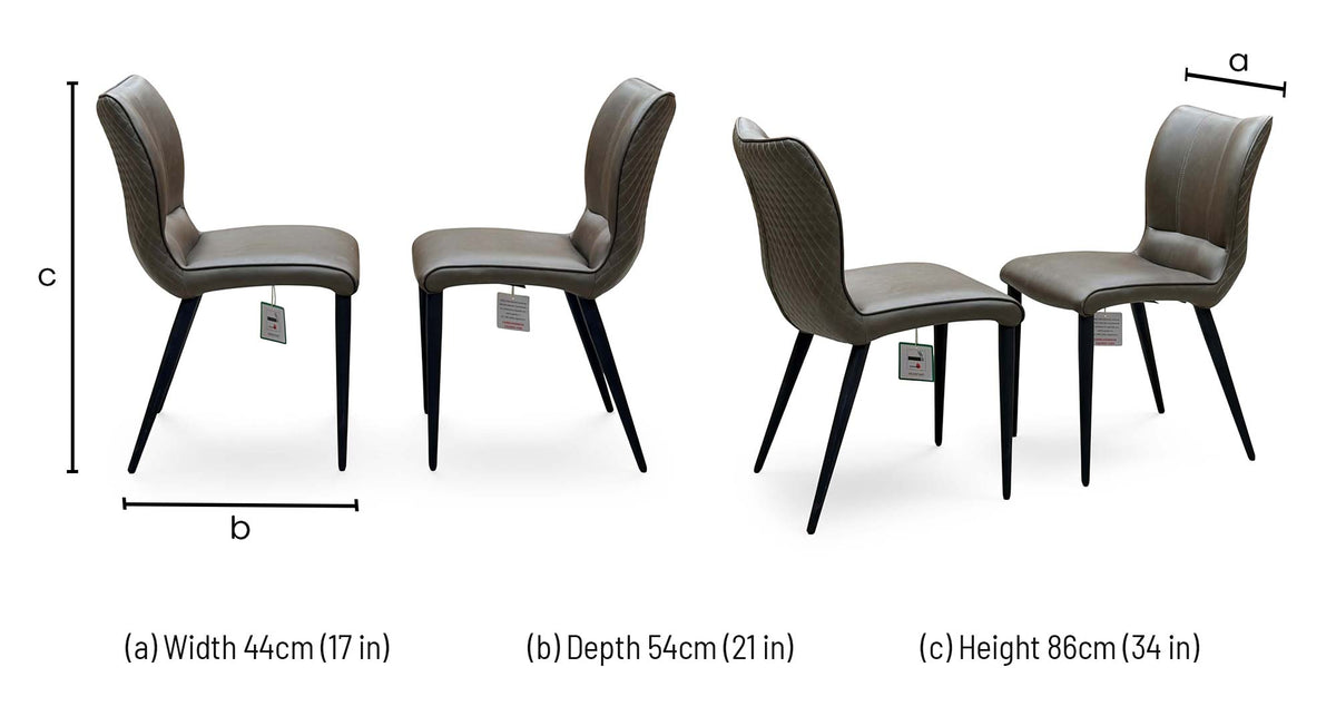 Murcia antiqued olive green dining chair dimensions: width 44cm, depth 54cm, height 86cm
