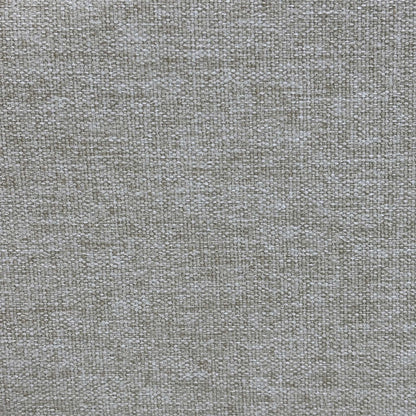 Close-up of the grey woven fabric on the Augusta ottoman bed frame headboard
